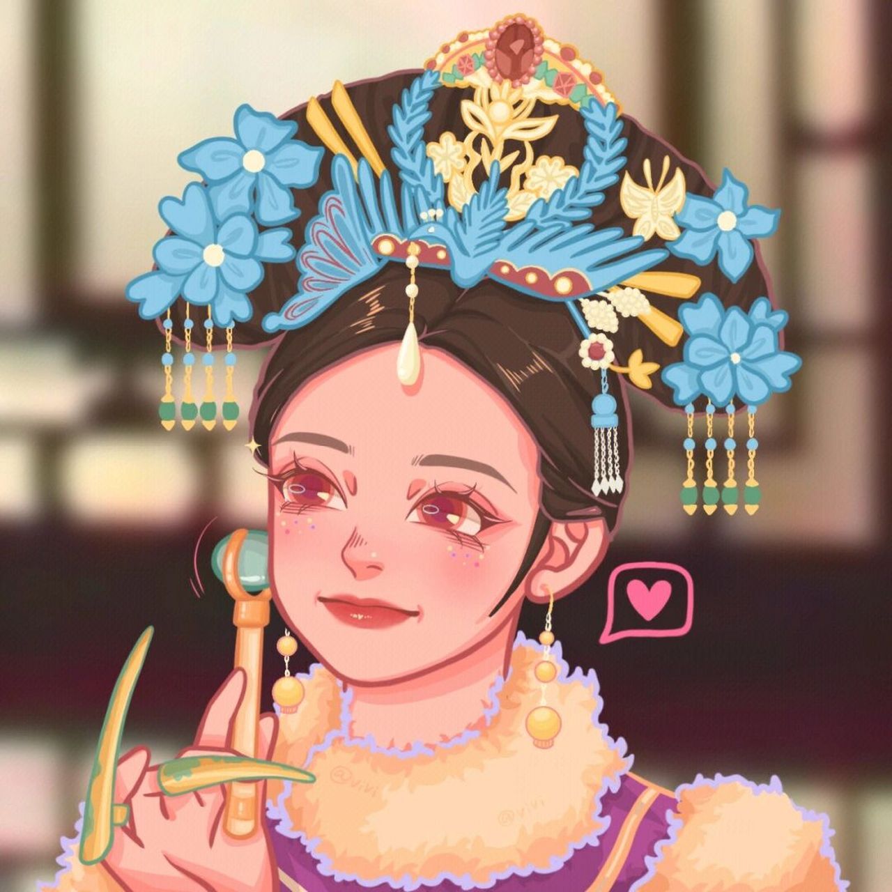 后宫姐妹头像76爱妃,平身吧91 《甄嬛传经典台词》 1,让她住承乾