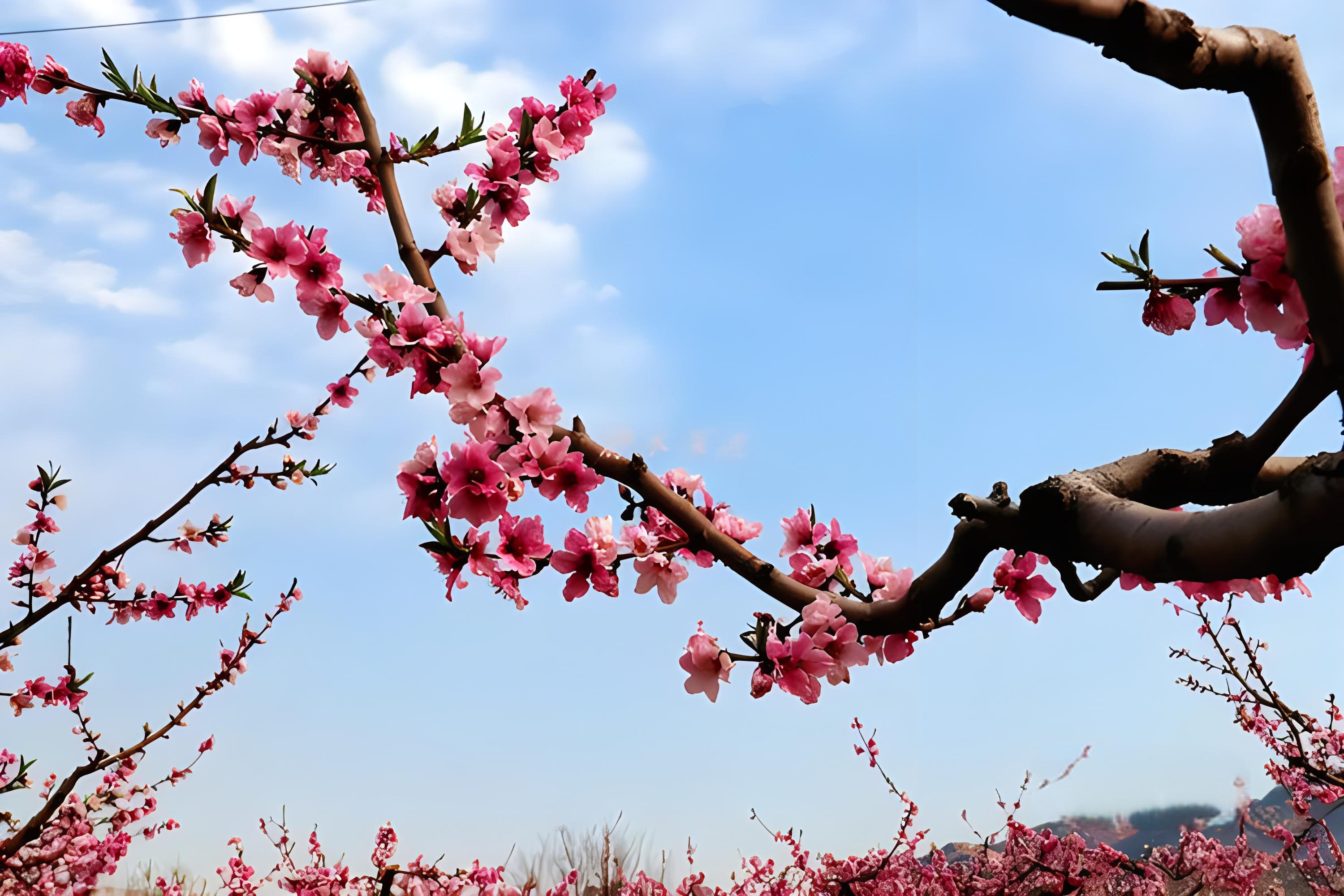 三月桃花图片 风景 桃花朵朵开