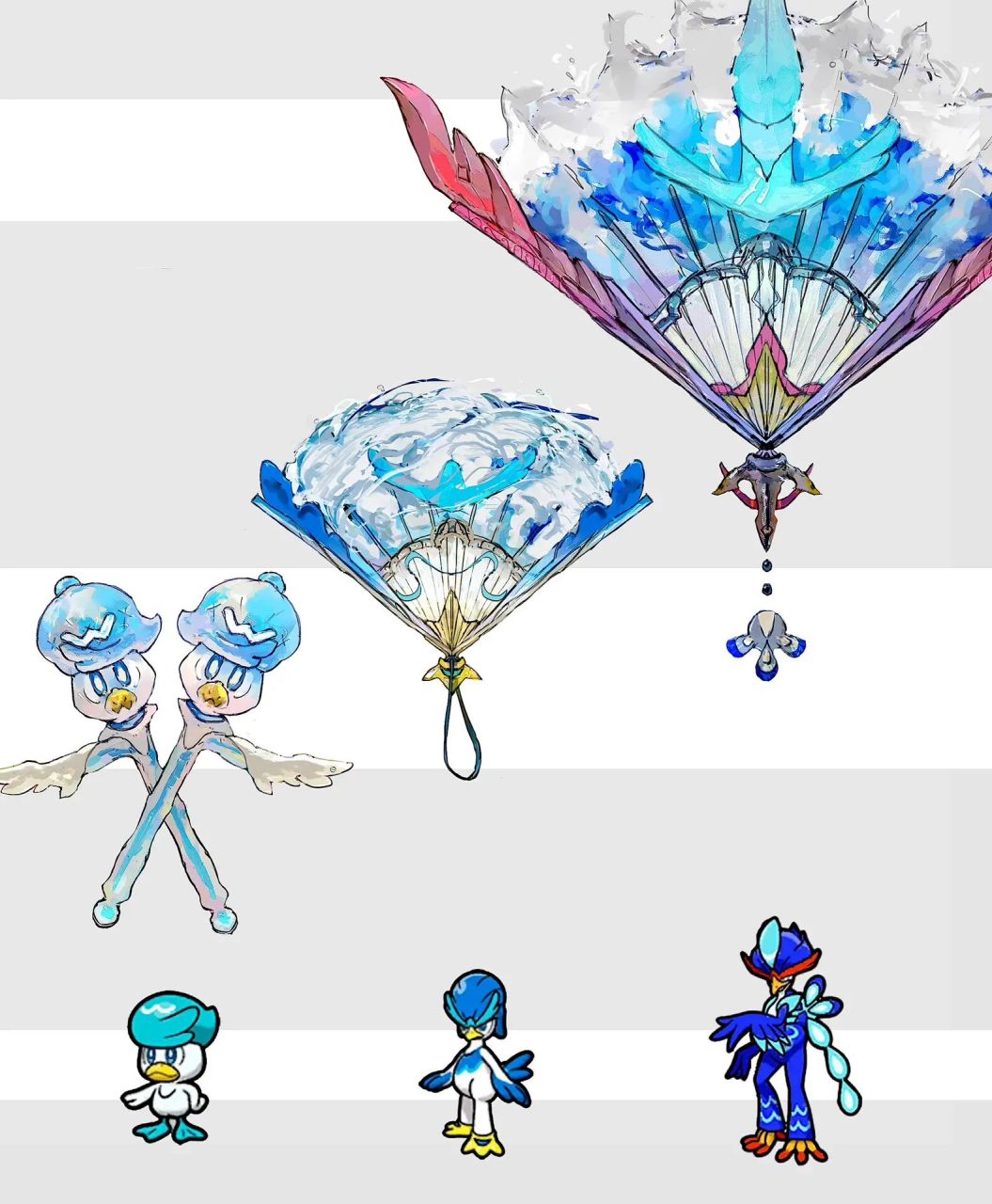 宝可梦 朱/紫 武器形态(二) 这次来更新宝可梦朱/紫御三家的武器形态