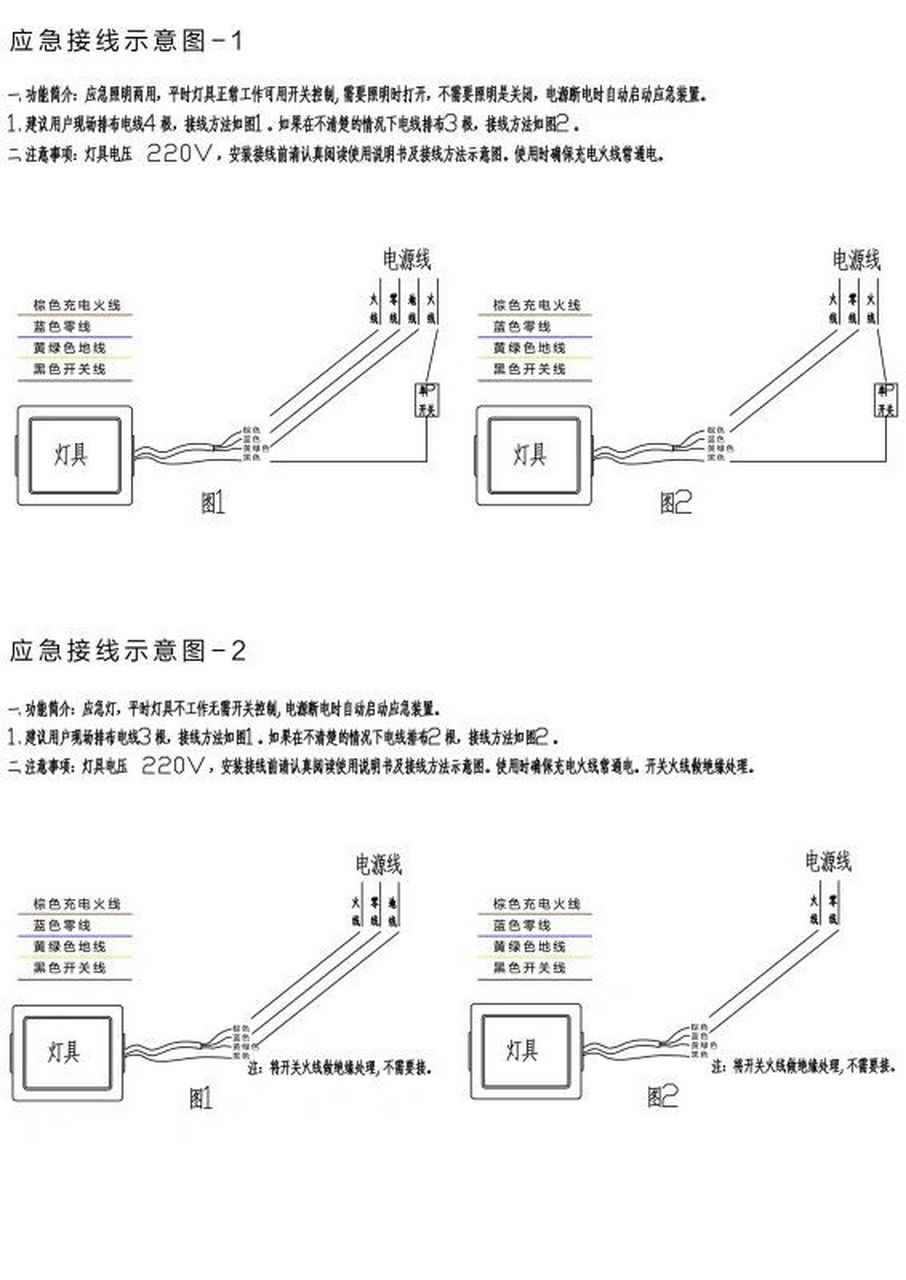 应急接线图 今天给大家科普一下应急接线示意图,我们的大部分灯具都是