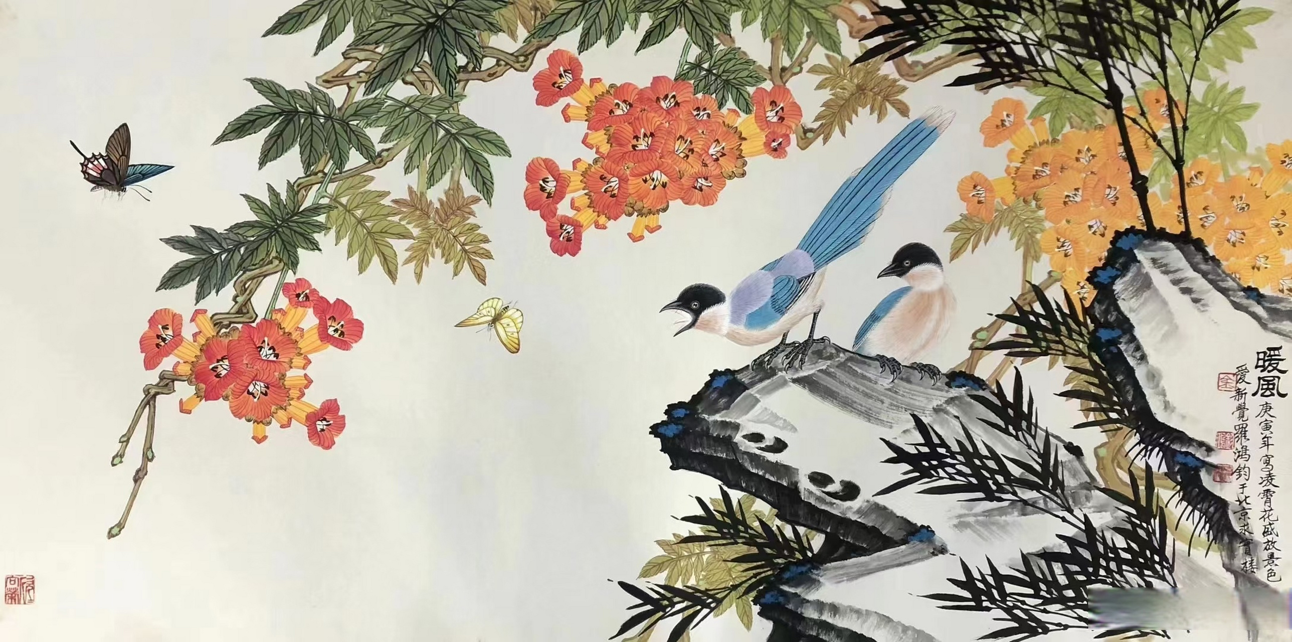 金鸿钧老师花鸟作品欣赏#艺术##国画