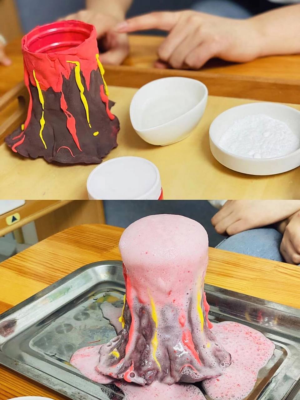 909090 分享一组科学小实验 78  火山爆发99 (97适合2岁