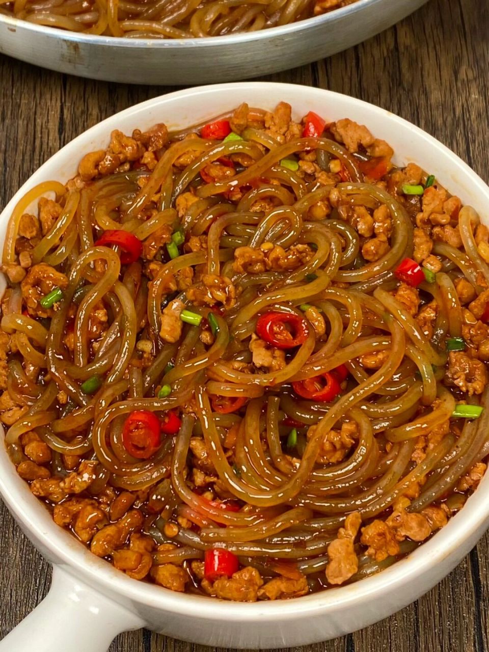 这个肉沫炒粉丝真的好吃![赞同] 拌饭,配馒头都很下饭!