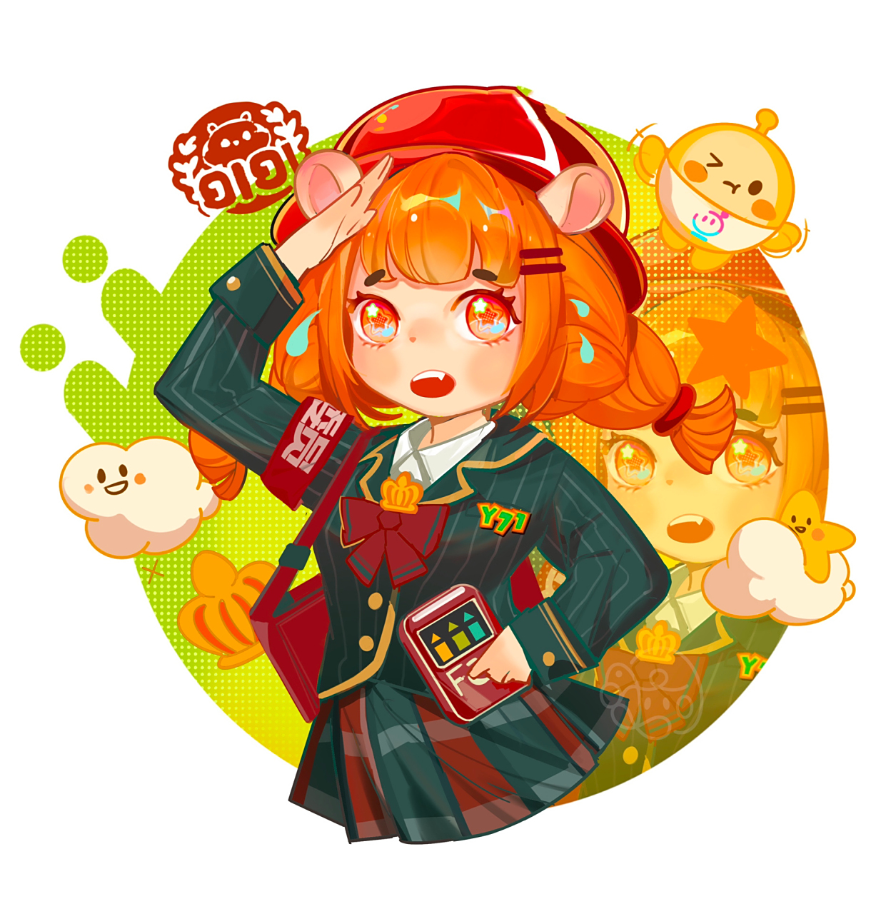 仓鼠米仔拟人～仓鼠妹向你发出画画邀请! 报.报告!