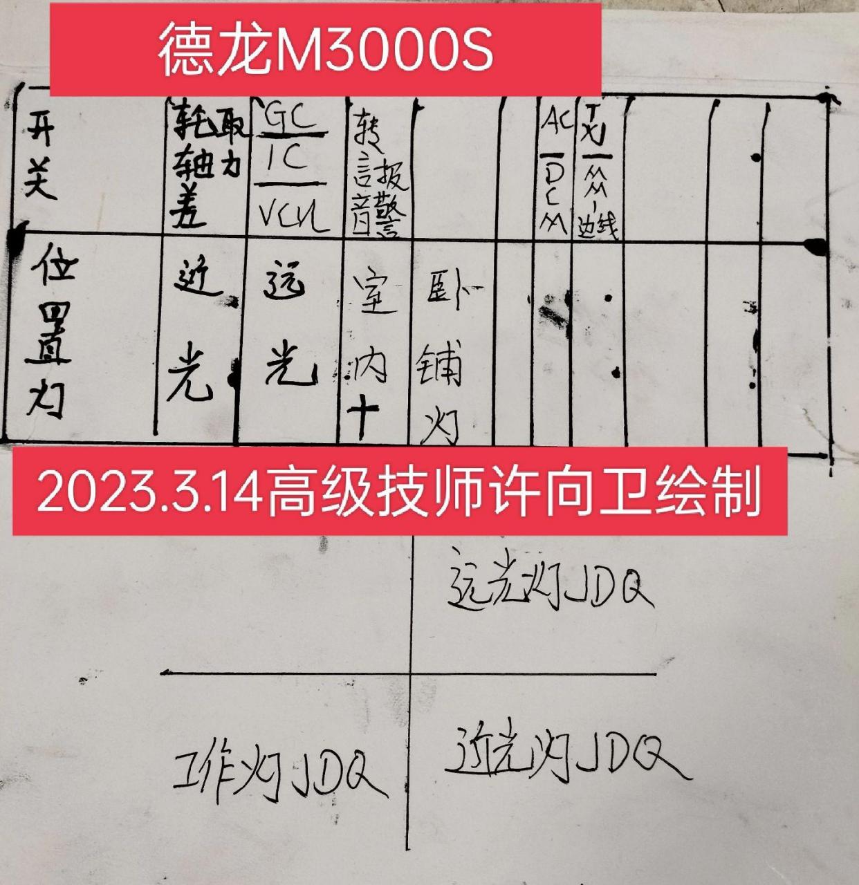 德龙m3000继电器图解图片