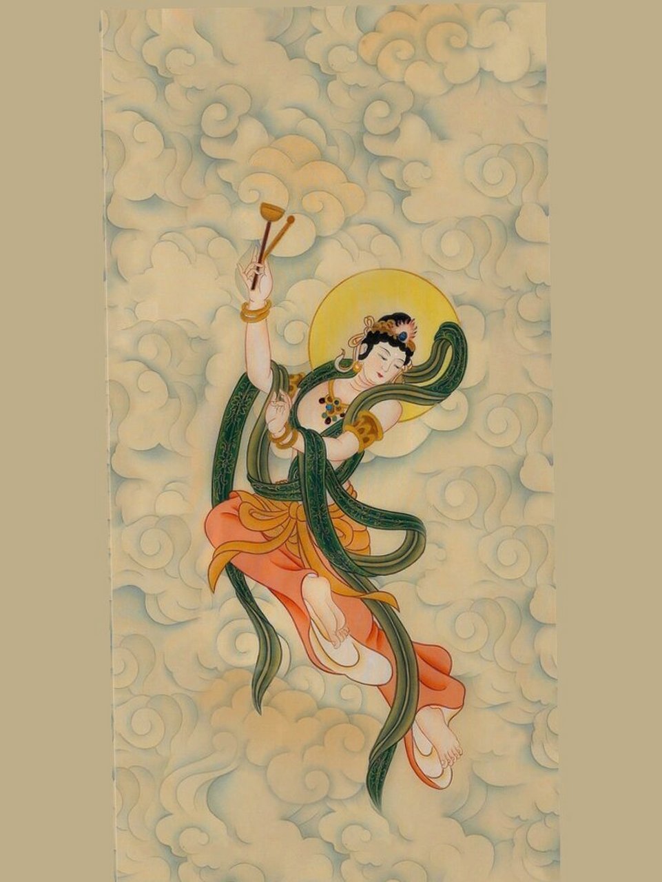 国风 敦煌 飞天 舞 仙女与她的乐器 前4来自插画师 花雕老吴,后面的是