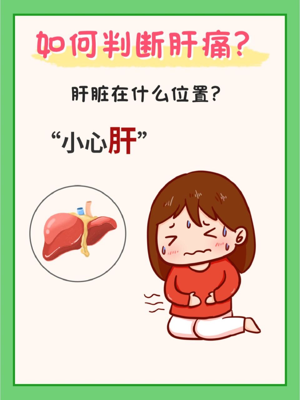 78 肝脏的位置在右上腹,少部分在左上腹部,呈