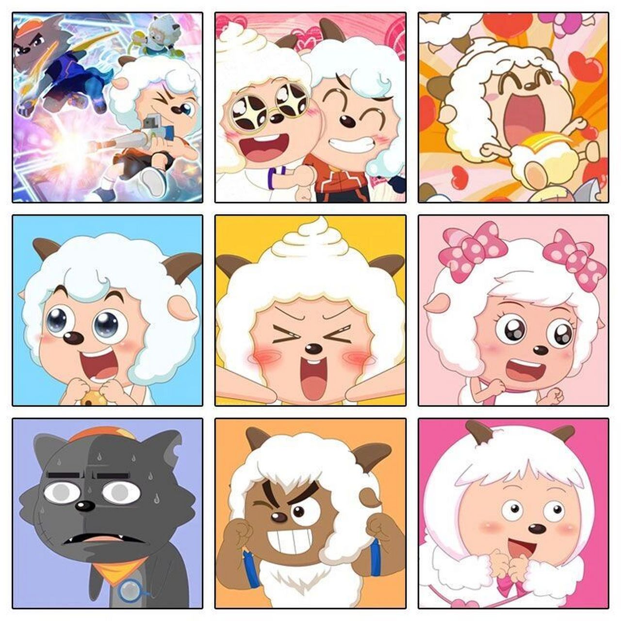 喜羊羊与灰太狼头像合集 喜羊羊与灰太狼,是我的童年呀