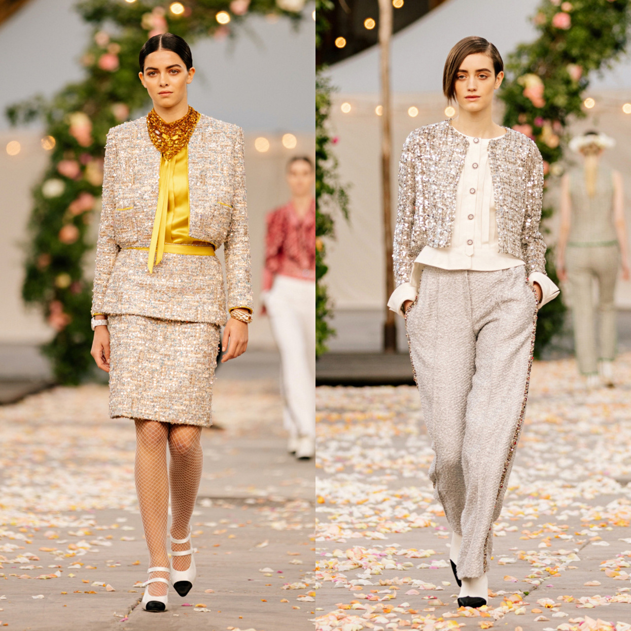 由virginie viard打造的chanel 2021春夏高级订制系列,轻快而优雅