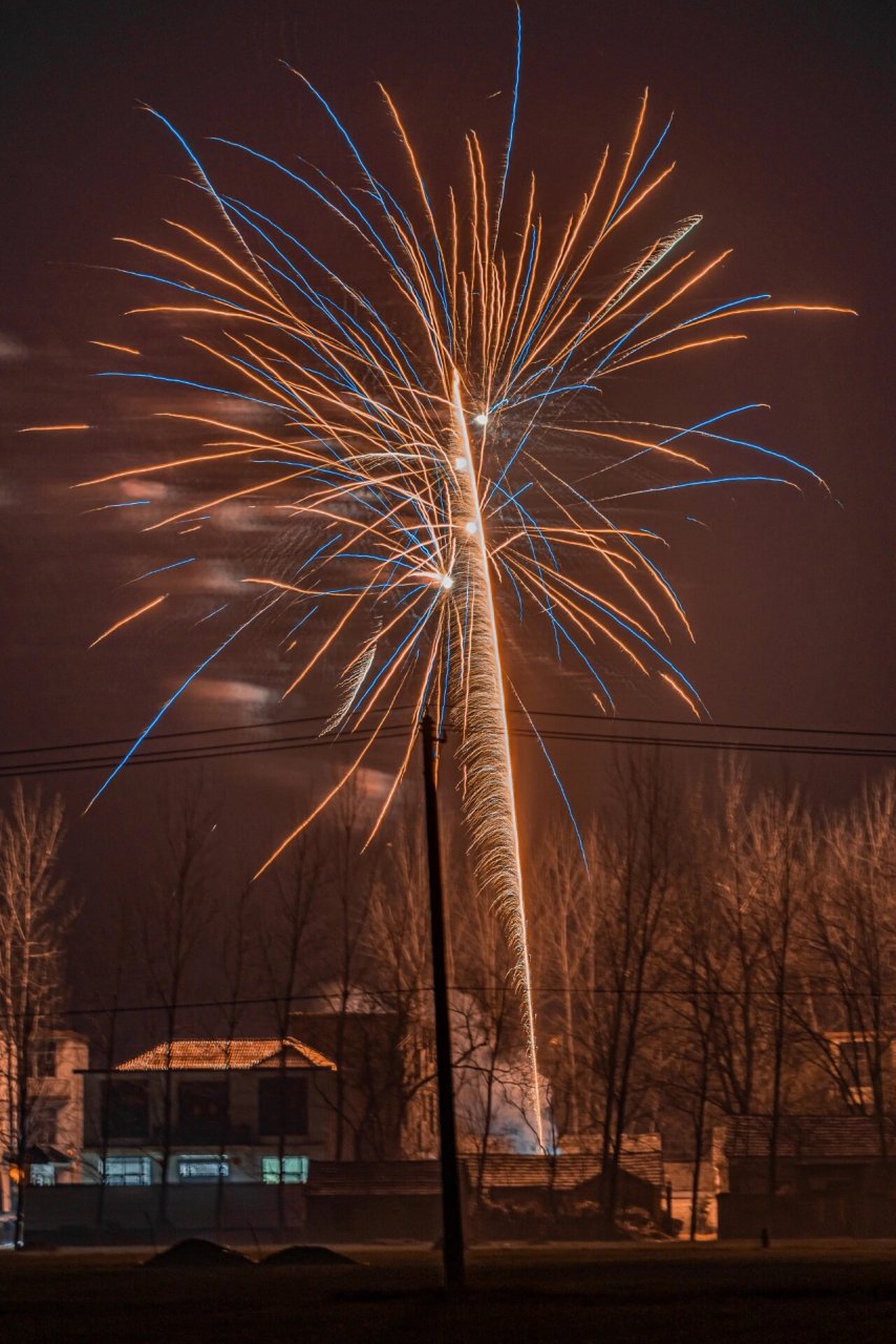 迎财神,放烟花!