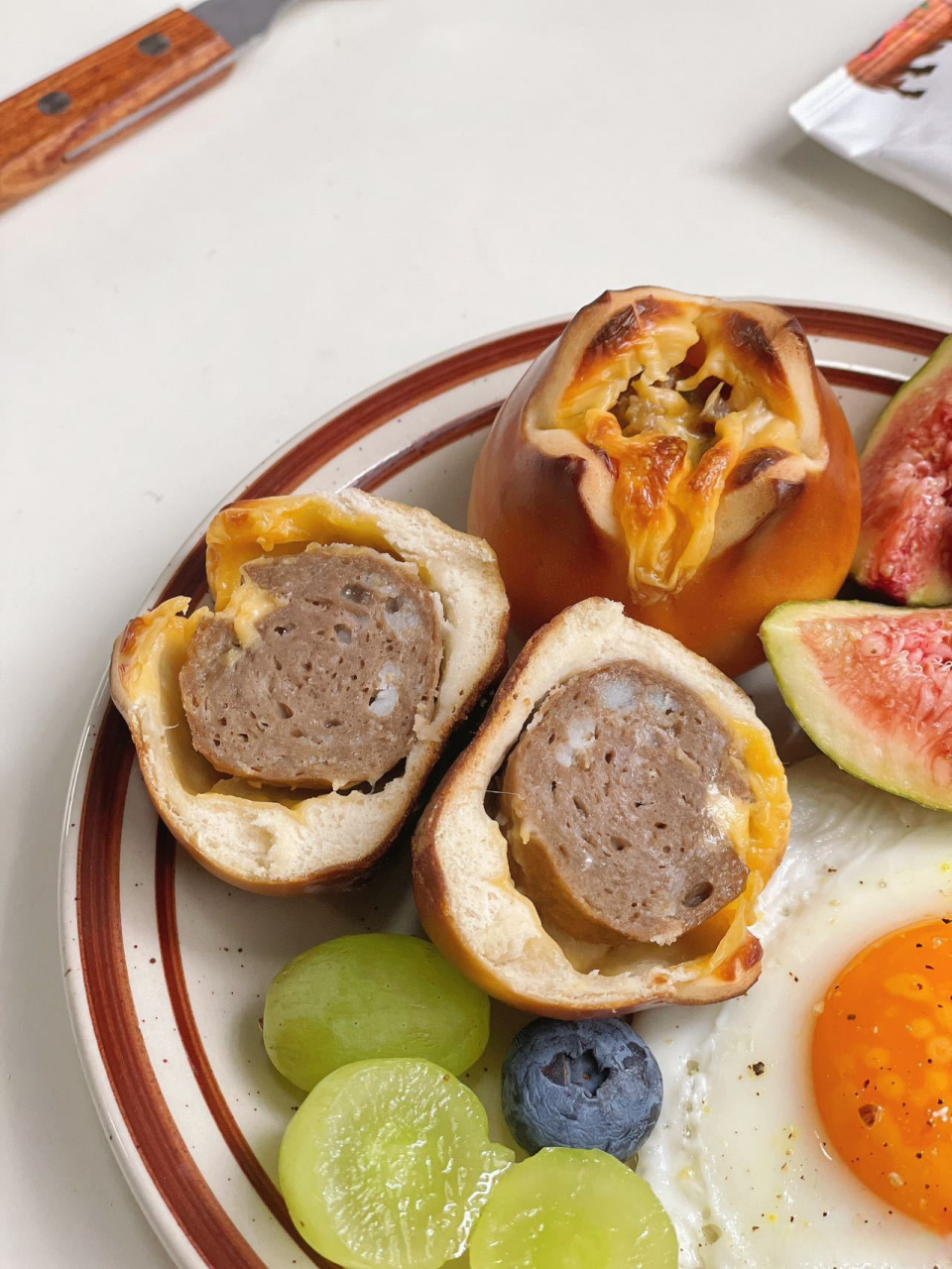 brunch91|自制芝士牛肉丸碱水球06 08自制 芝士牛肉丸碱水 05