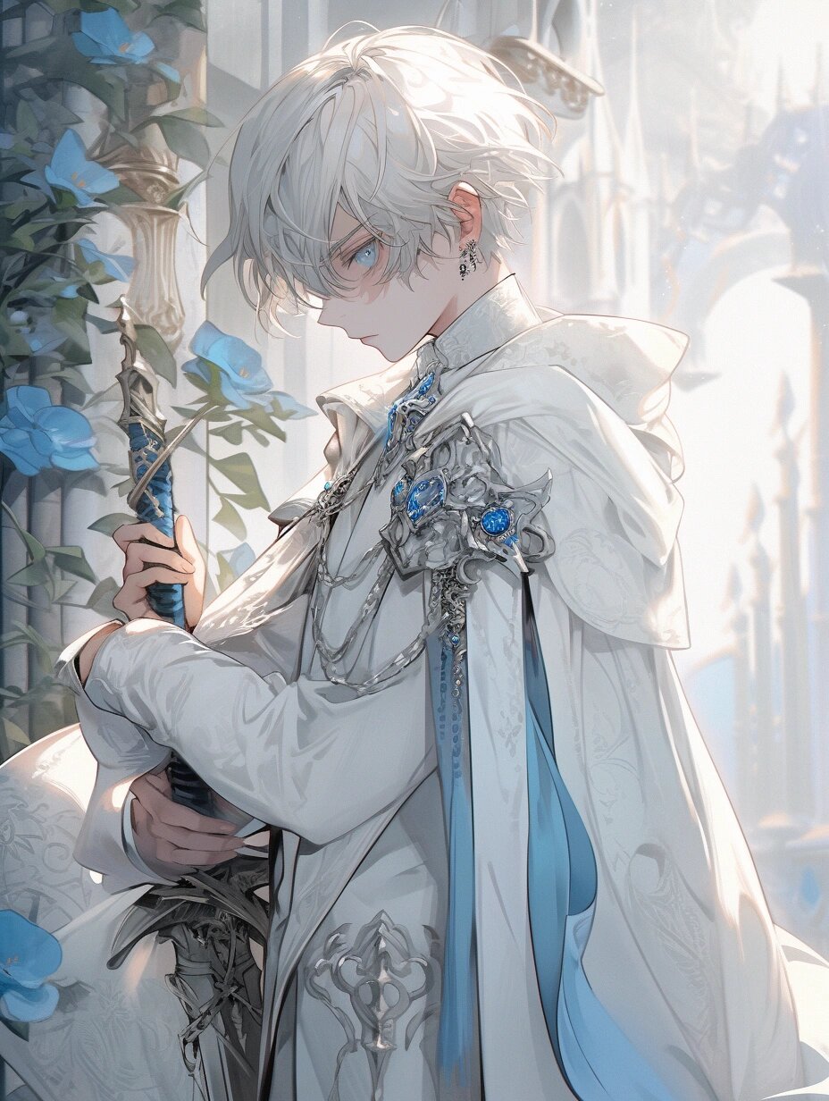 王子与剑 | 动漫男生头像壁纸插画素材