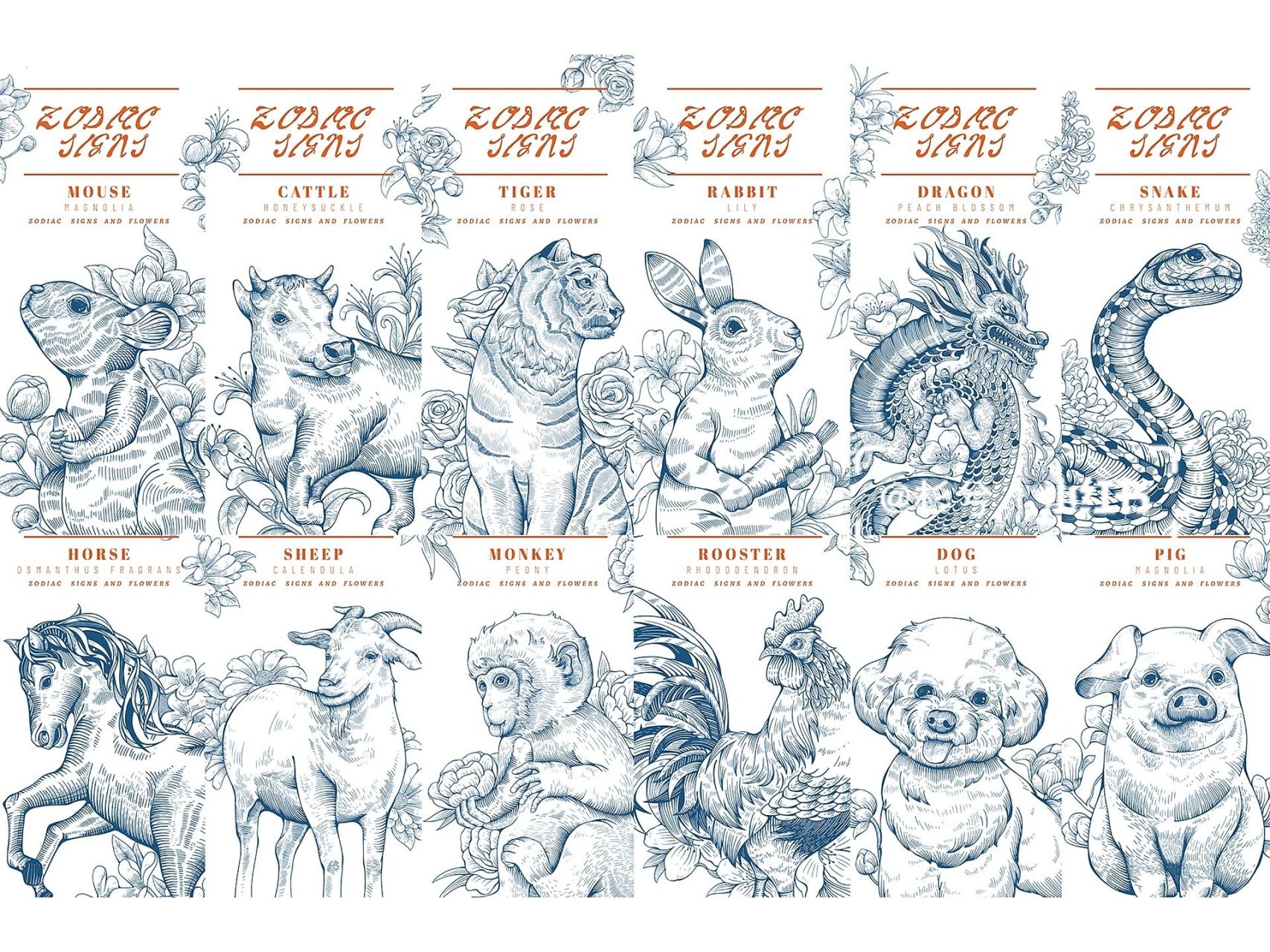 版画|十二生肖合集(上) 想看十二生肖版画合集的可以看这个哈