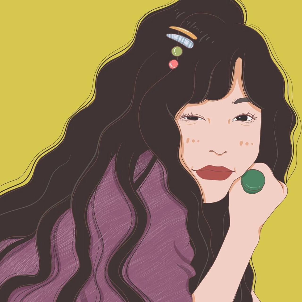 头像#   #插画#   #头像分享#   #插画分享#   #女生头像