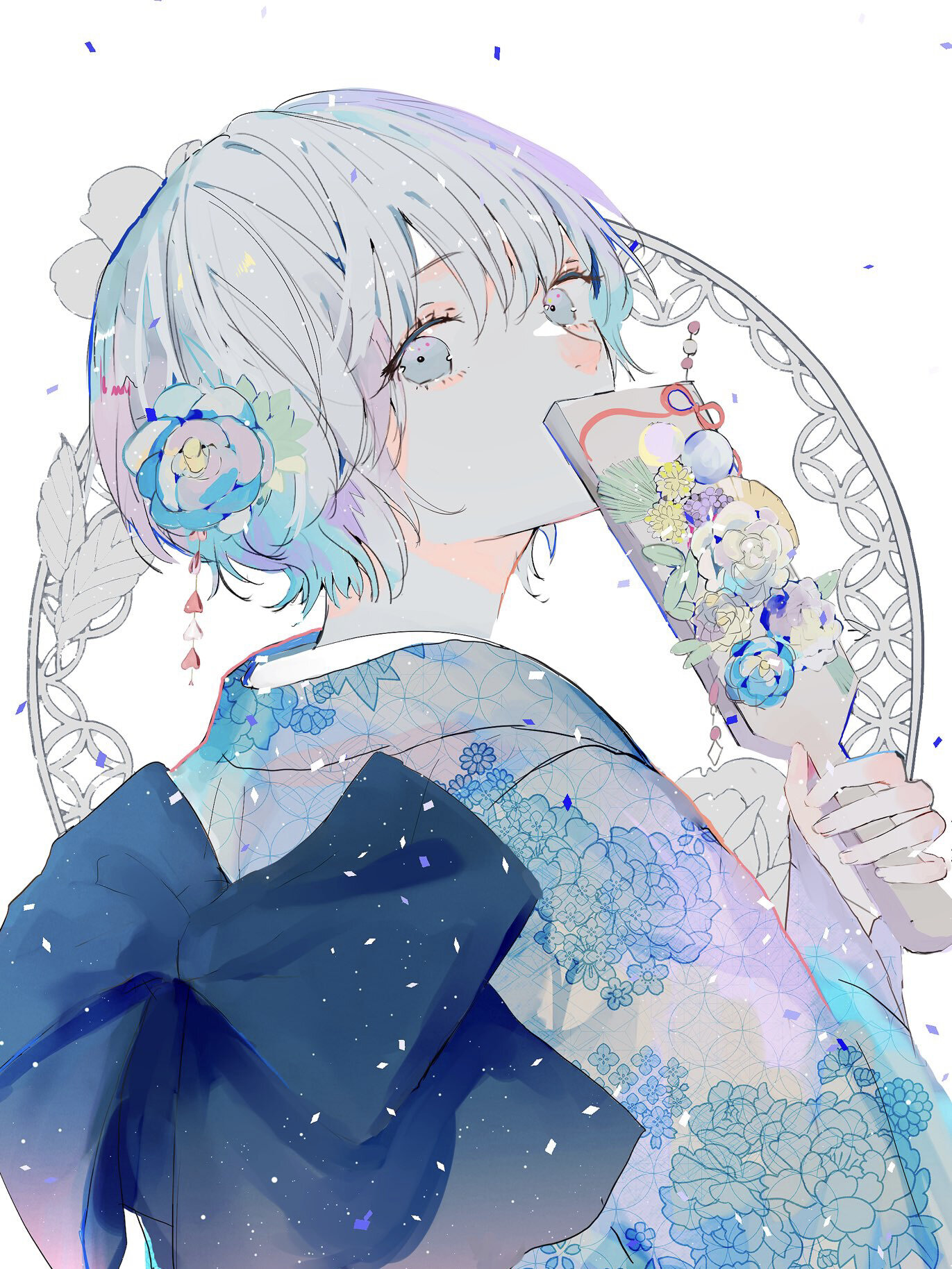 击中心脏的蓝色系💙清透唯美的二次元插画 hello~各位小伙伴们,今天