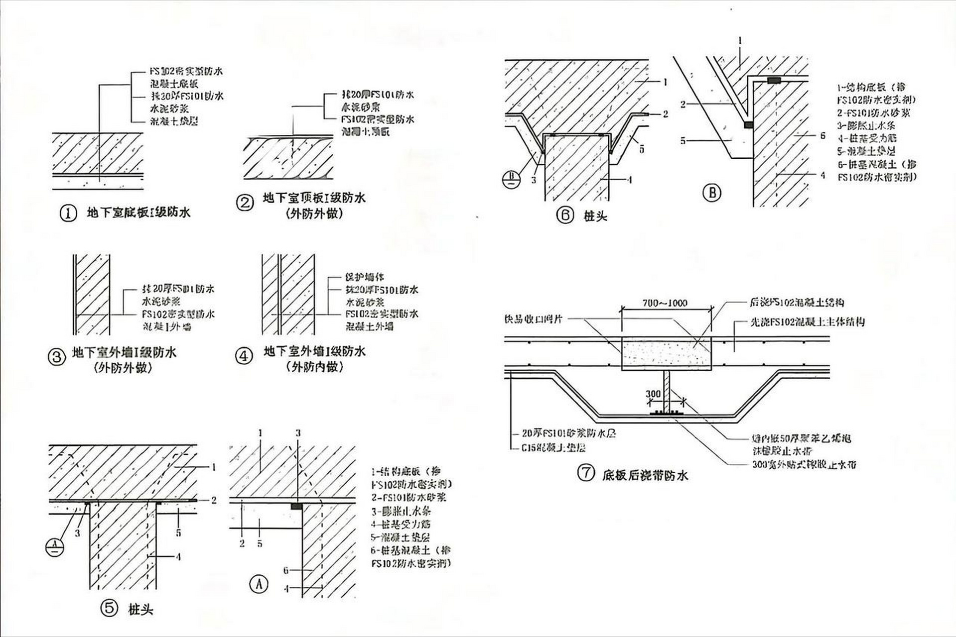 地下室卷材防水示意图图片