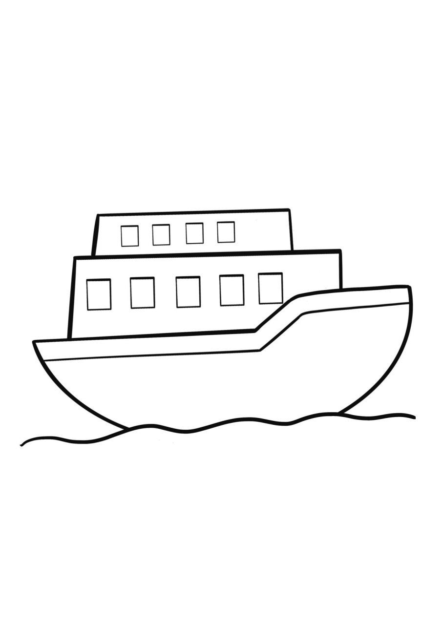 简笔画教程分享 轮船