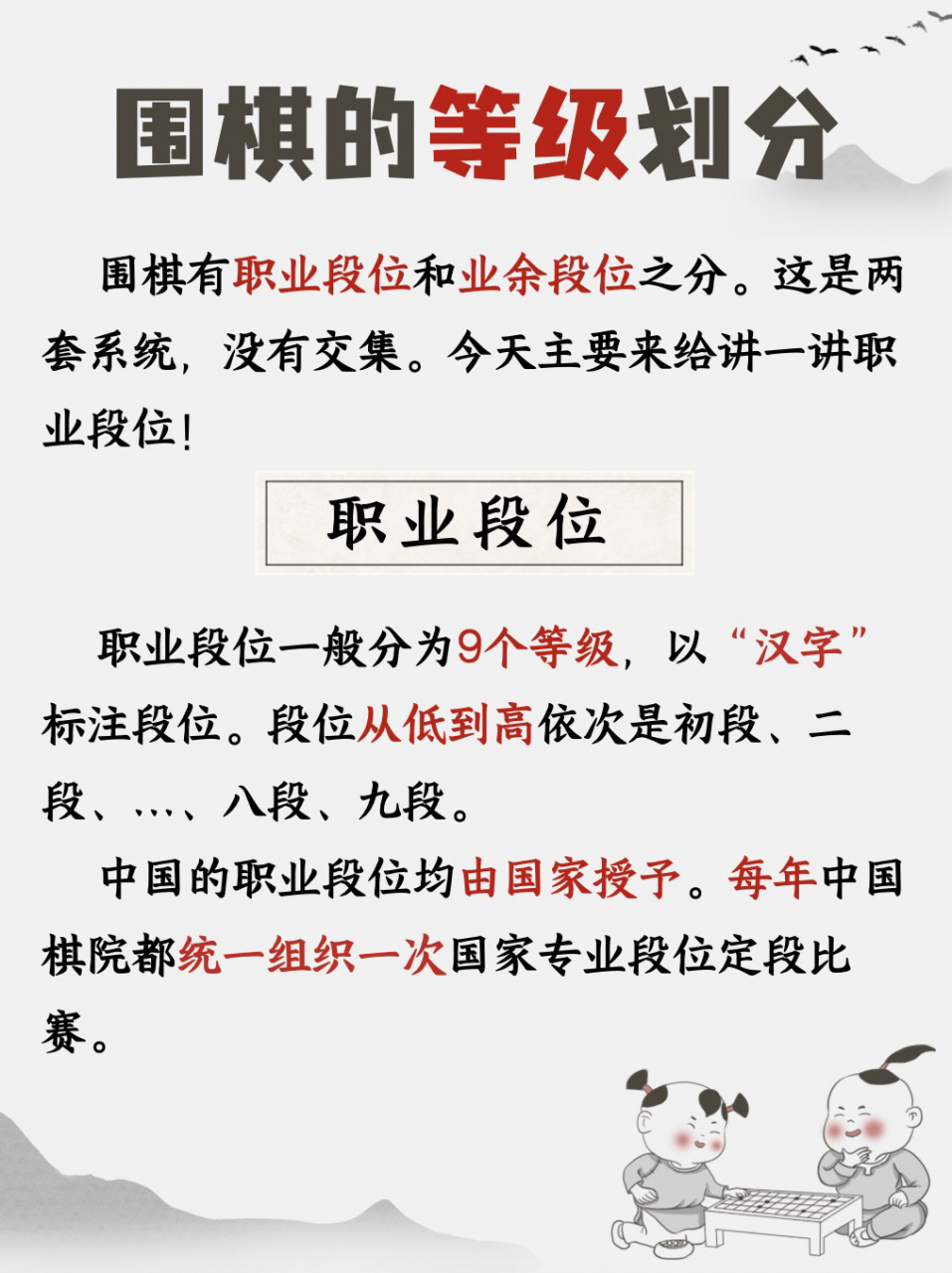 家长必看6015围棋等级划分之职业段位 02对于考级考段很多家长
