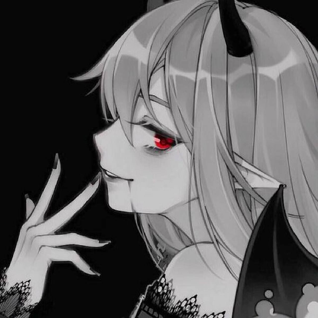 分享98黑白动漫头像 女生