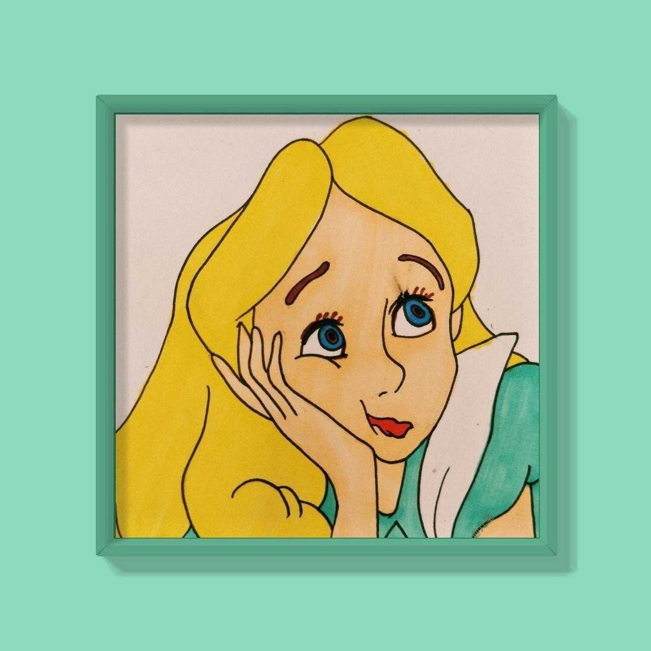 马克笔手绘|【爱丽丝】(附手稿) 95 95 95 【为什么乌鸦像写字