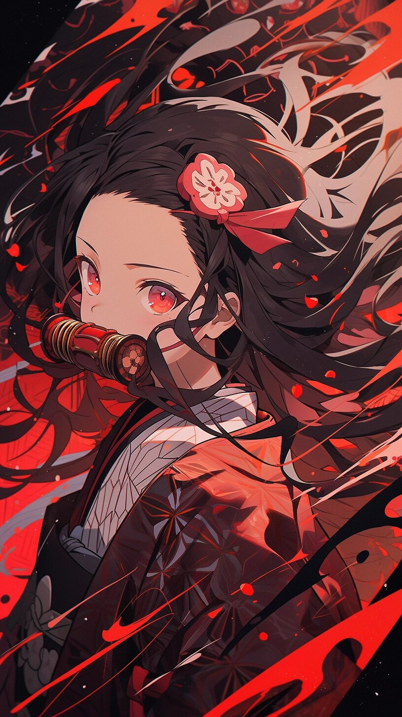 鬼灭之刃祢豆子高清壁纸