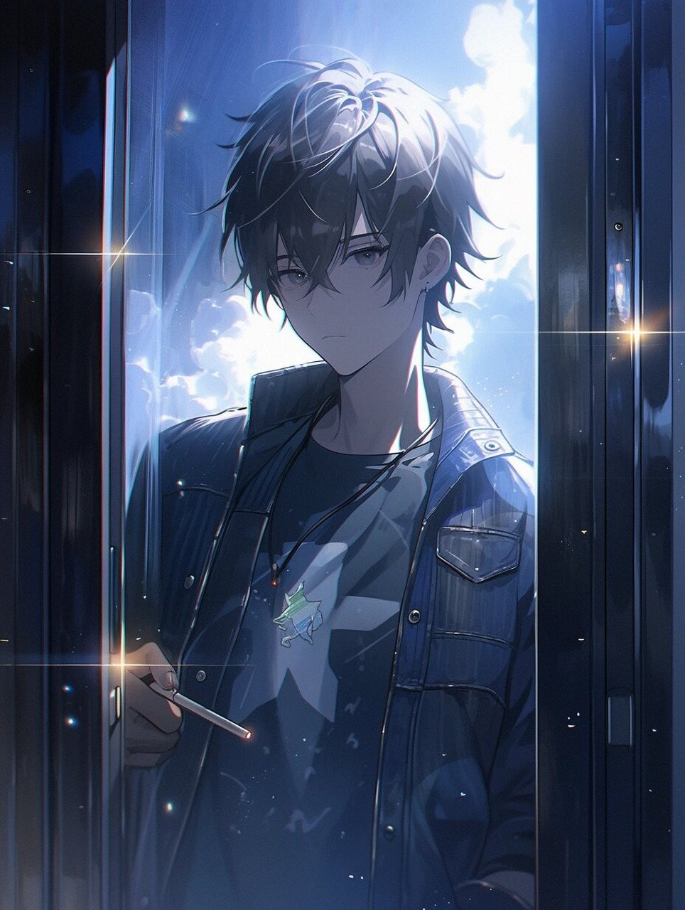 【抽烟男生头像】万家灯火,何处是归处?