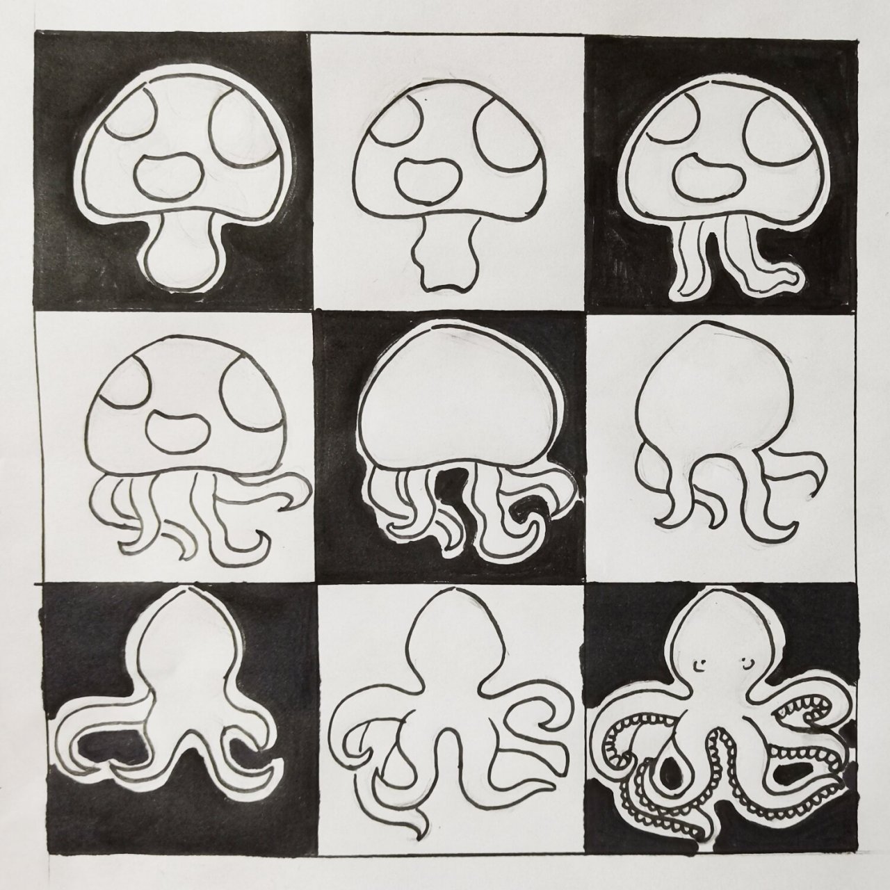 构成-渐变构成 ,骨骼重构 产品设计的作业