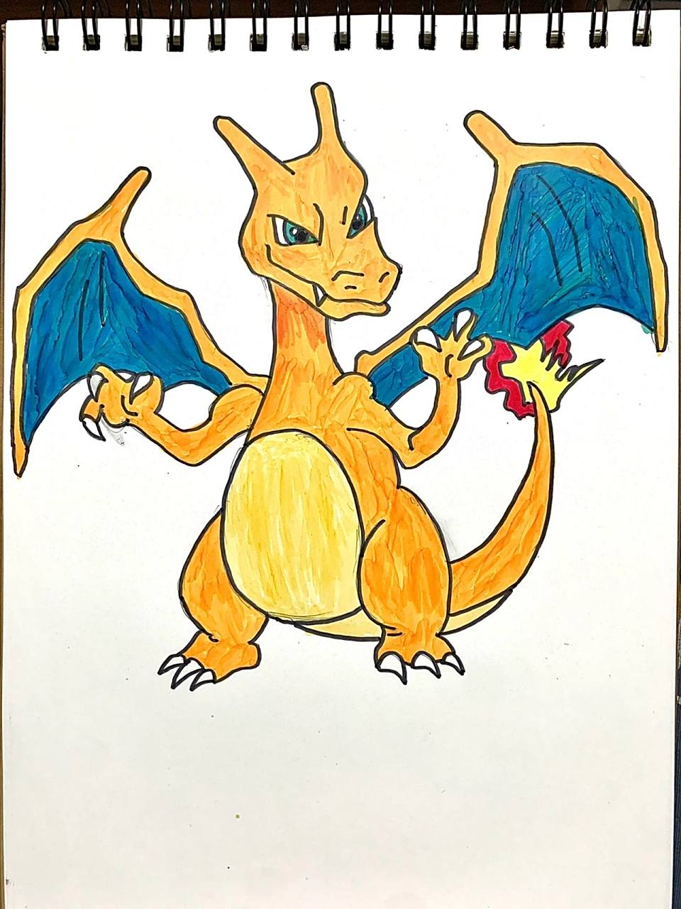 喷火龙 简笔画90