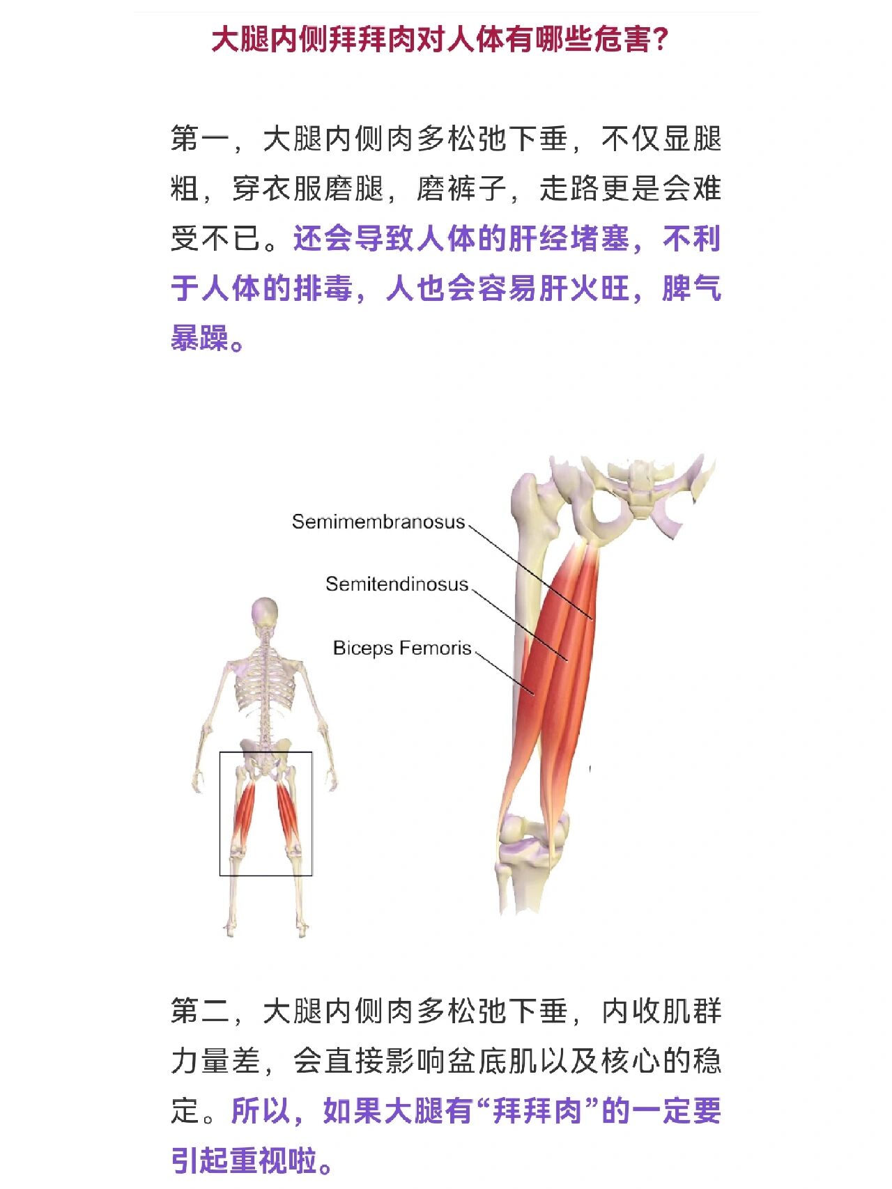 大腿粗的原因图片