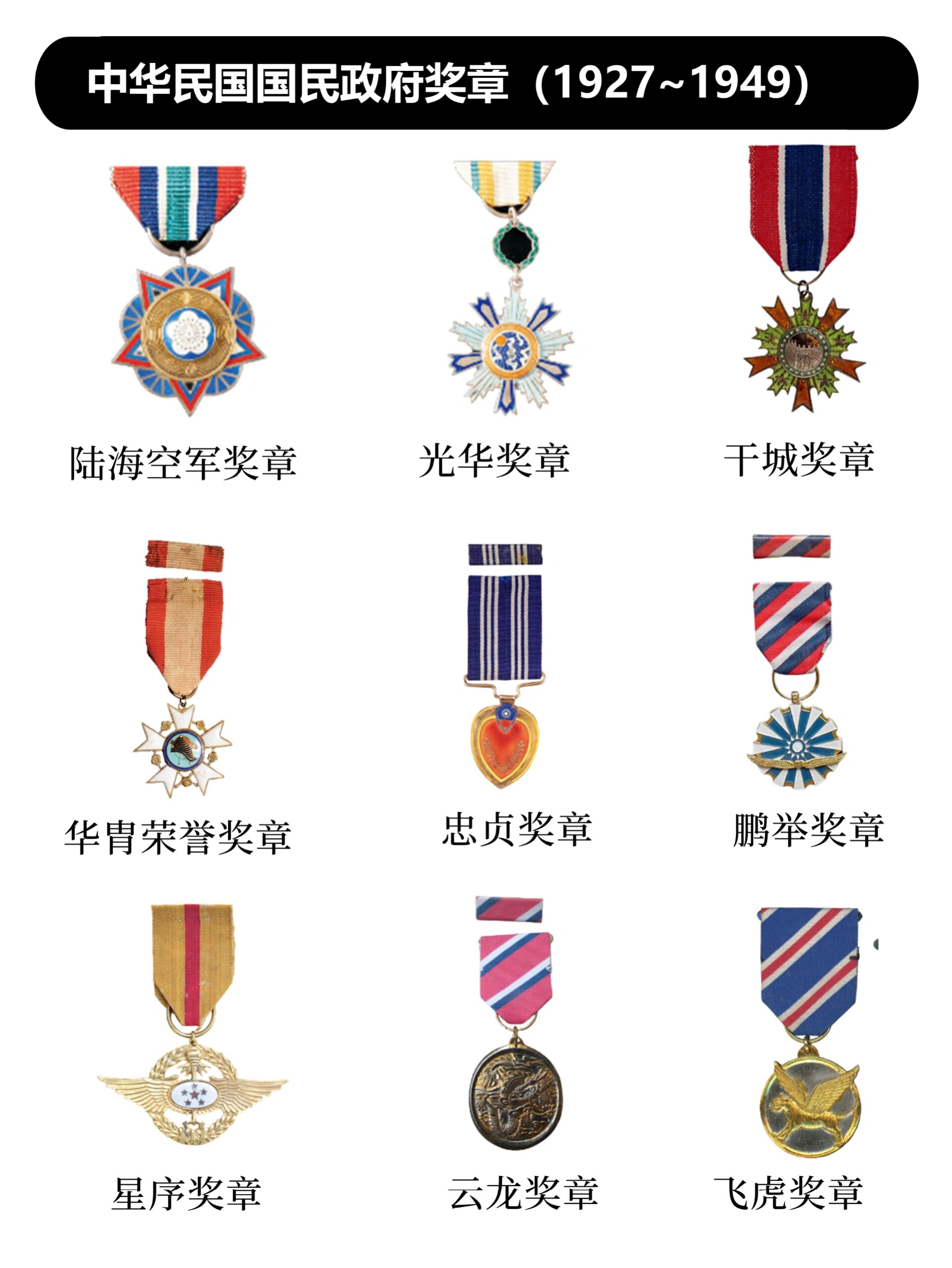 中华民国南京国民政府勋章,奖章(二