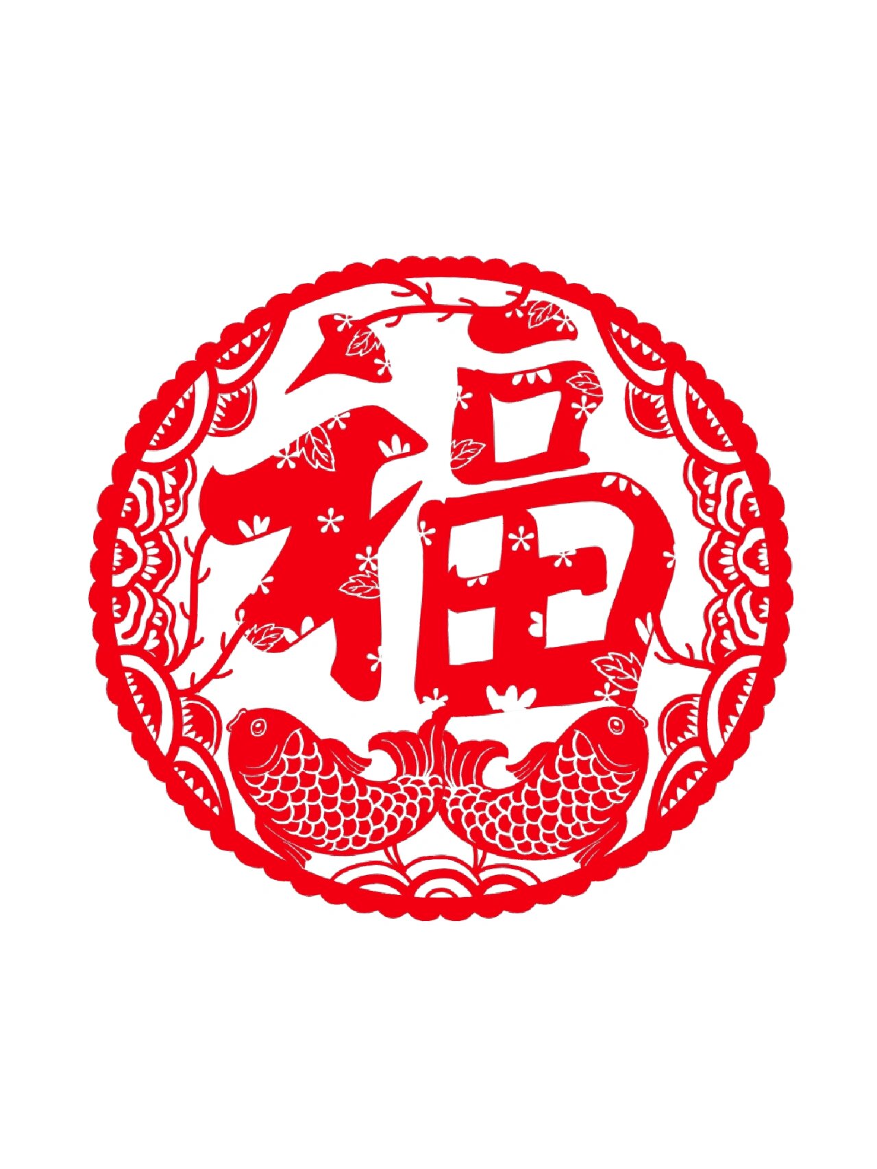 剪纸窗花‖新年福字剪纸窗花,扫福啦