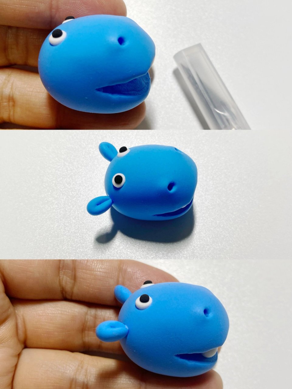 粘土河马09  用超轻粘土做的小河马09(可以做个灰色的),可爱又