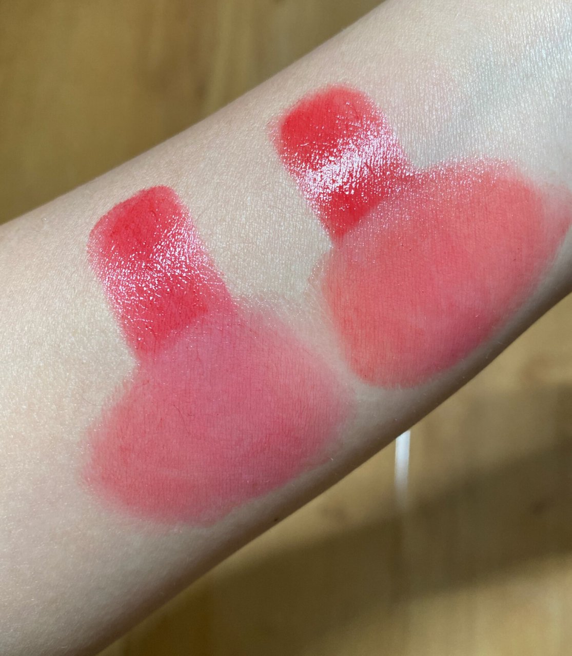 ysl 圆管口红 星星5号 心形5号 试色 ysl 圆管口红 星星5号 心形5号