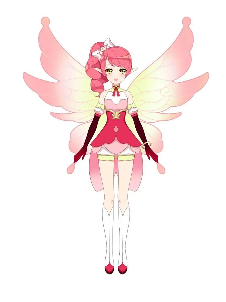 小花仙二十四节气之夏季节气花信卡牌(下) 卡牌 正面全身图分别是夏至