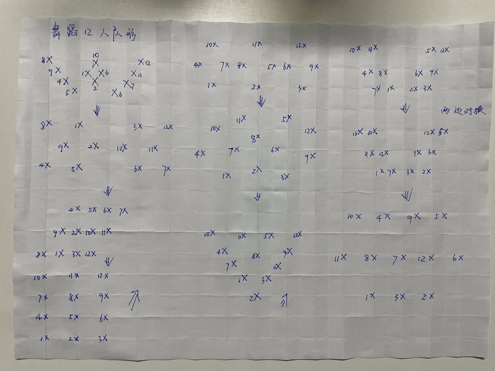 看这里一目了然60156015 12人舞蹈队形怎么排?