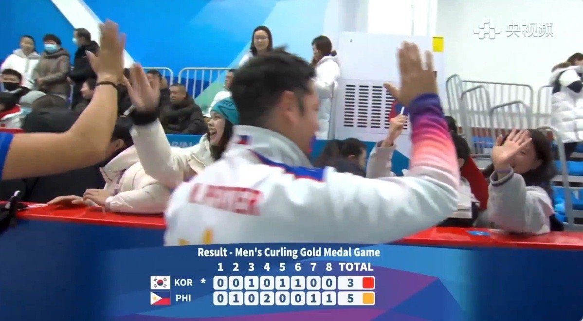 哈尔滨亚冬会男子冰壶金牌战,菲律宾队5