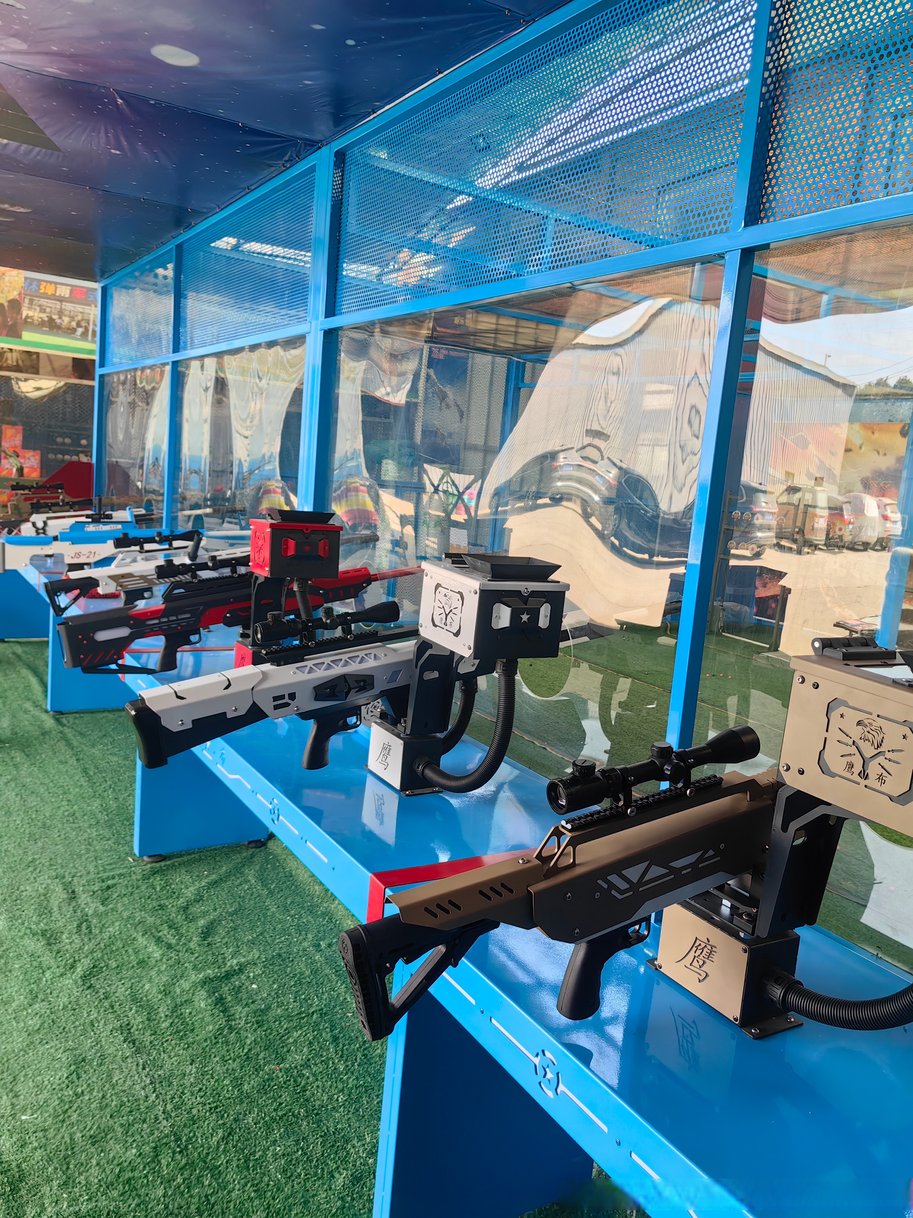 热销枪林弹雨游乐射击气泡枪设备郑州气炮枪气炮枪厂家  气炮枪是通过