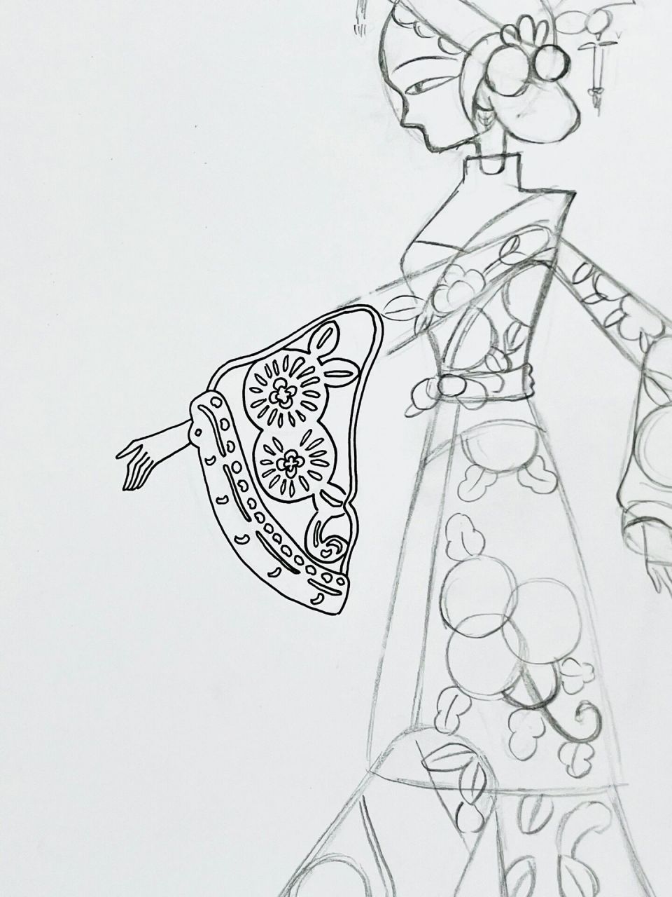 皮影 | 马克笔手绘临摹步骤