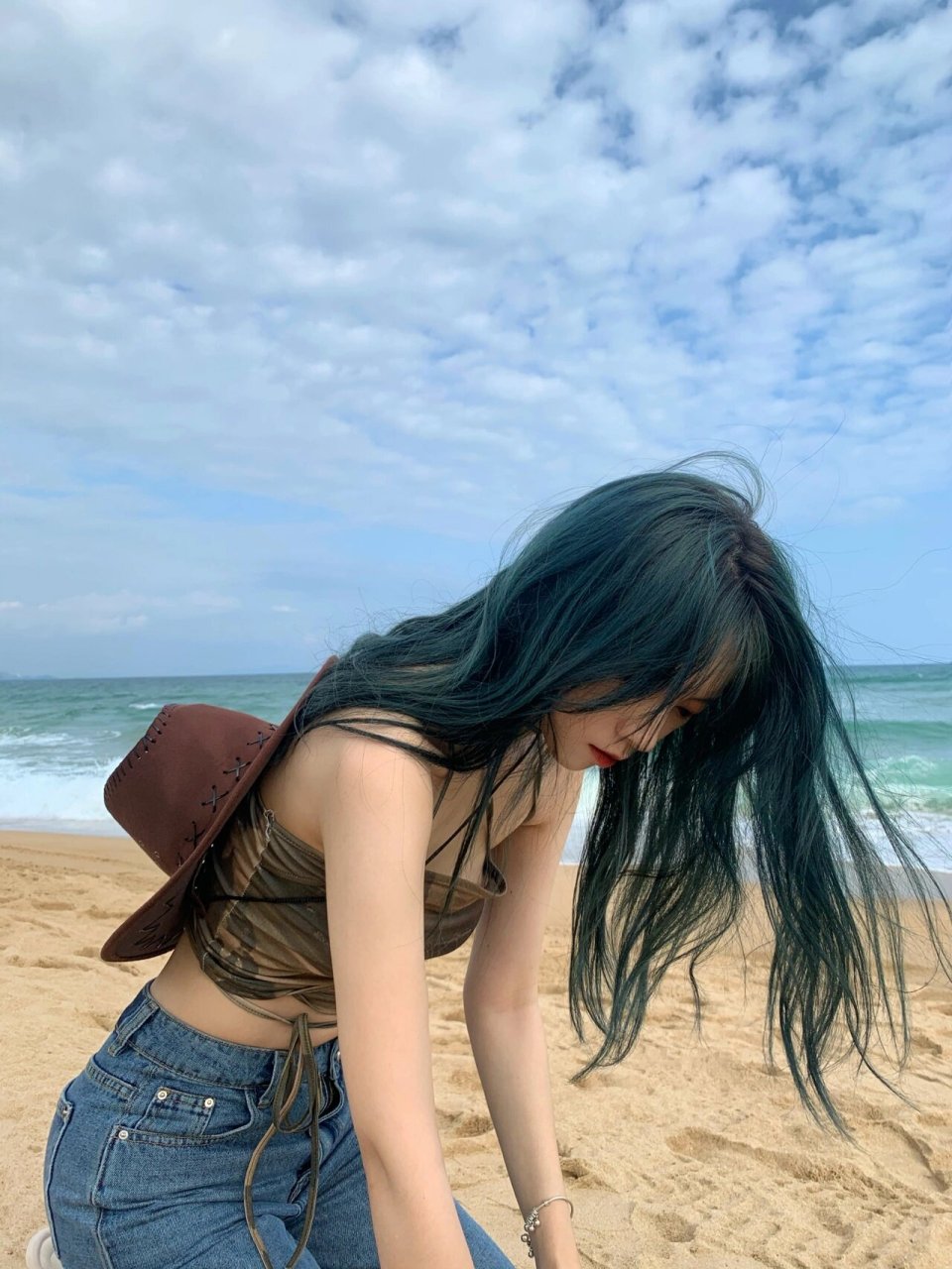北极星同款发色|人鱼绿0769♀15 超级显白 显神秘气质 开学新发