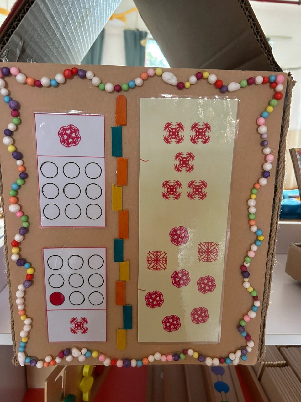 中班数学区益智区自制教玩具