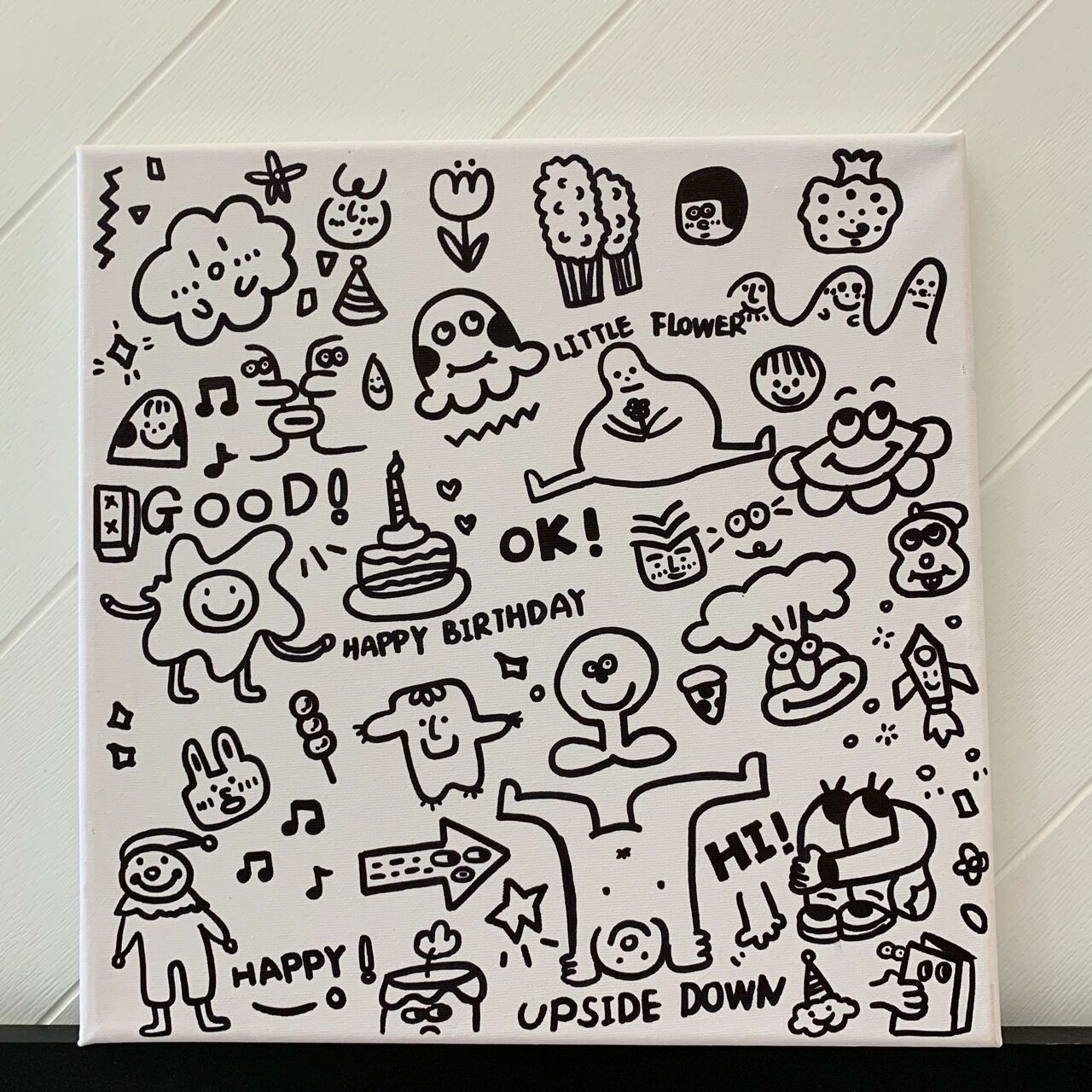 简笔画装饰画|零基础装饰画 我自己在小红书上找了一些可爱的简笔画