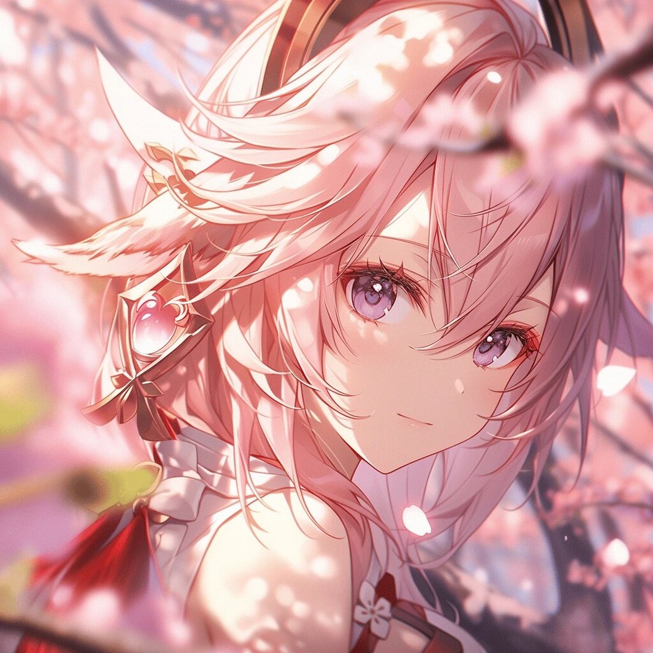 ai绘画 | 原神 八重神子头像 #原神创作者激励计划# #提瓦特工坊