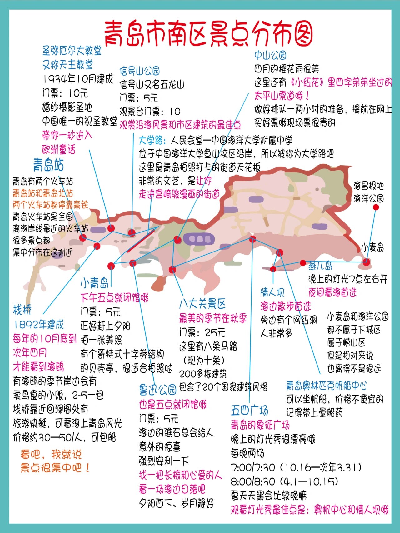 青岛必玩景点排行地图最新:不容错过的旅游胜地