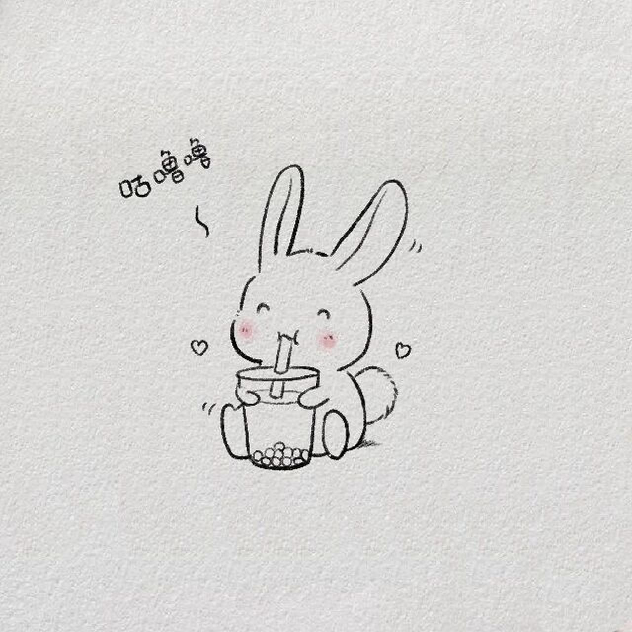 秋天的第n～～～～～～杯奶茶[打call] 	 #临摹画步骤# #简笔画教程