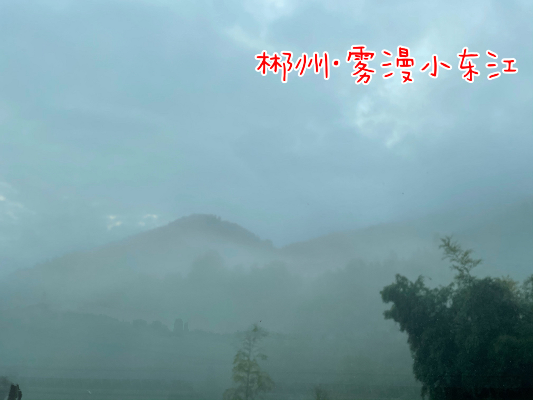 郴州|雾漫小东江  人间水墨画 淡淡的雾气环绕着山林 像一层薄纱随风