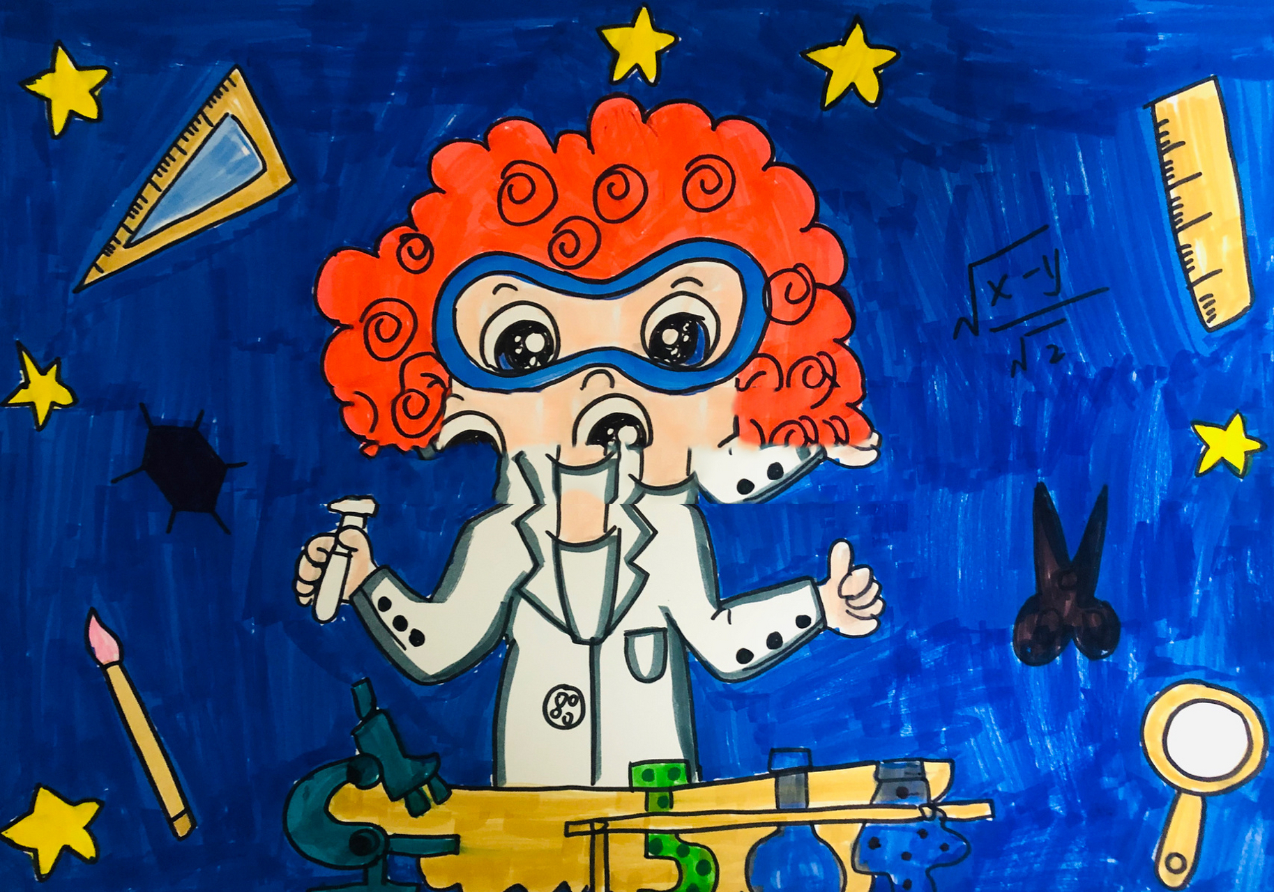 我的梦想主题儿童画 满画!你的梦想是什么呢?