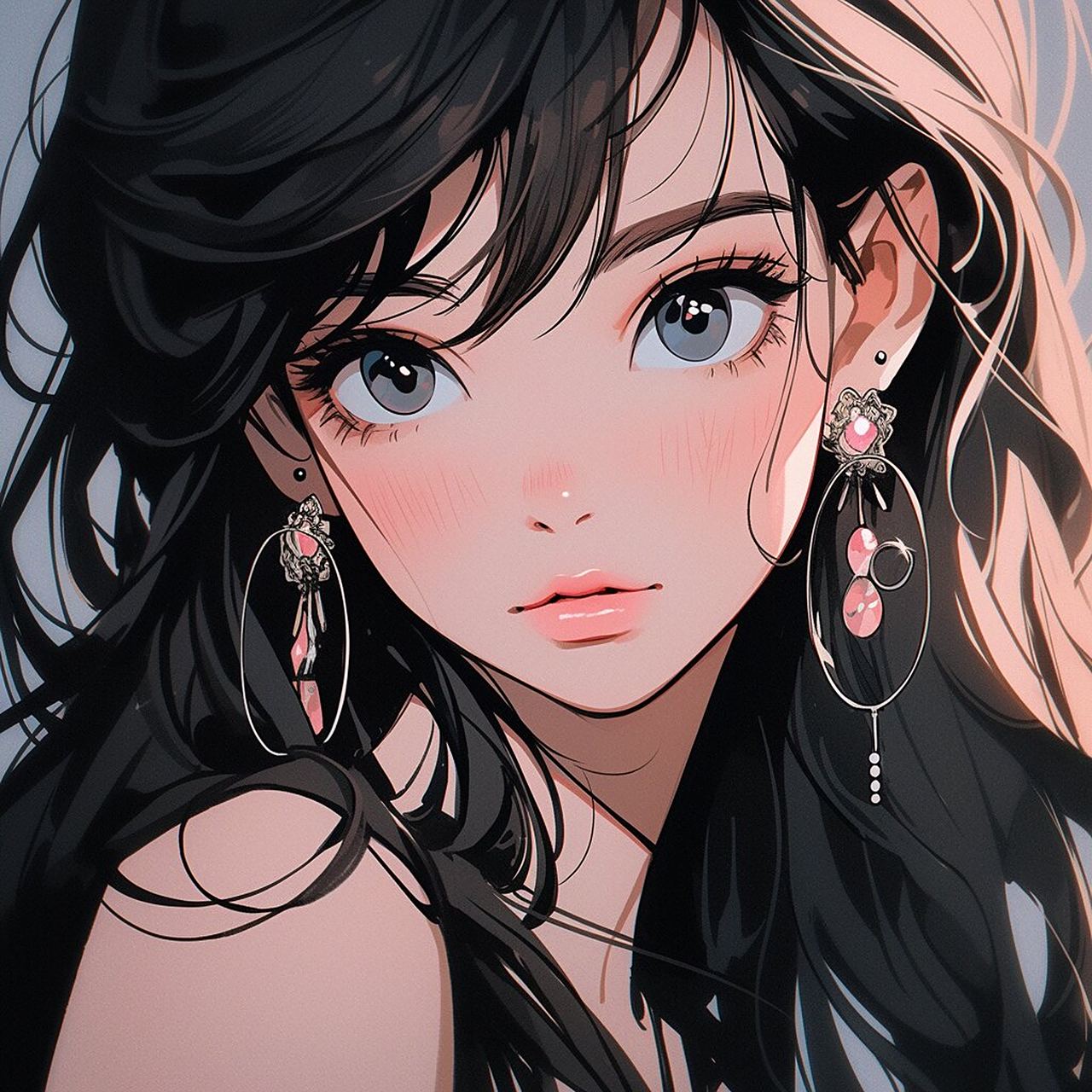 女生头像92 | 卷发大波浪