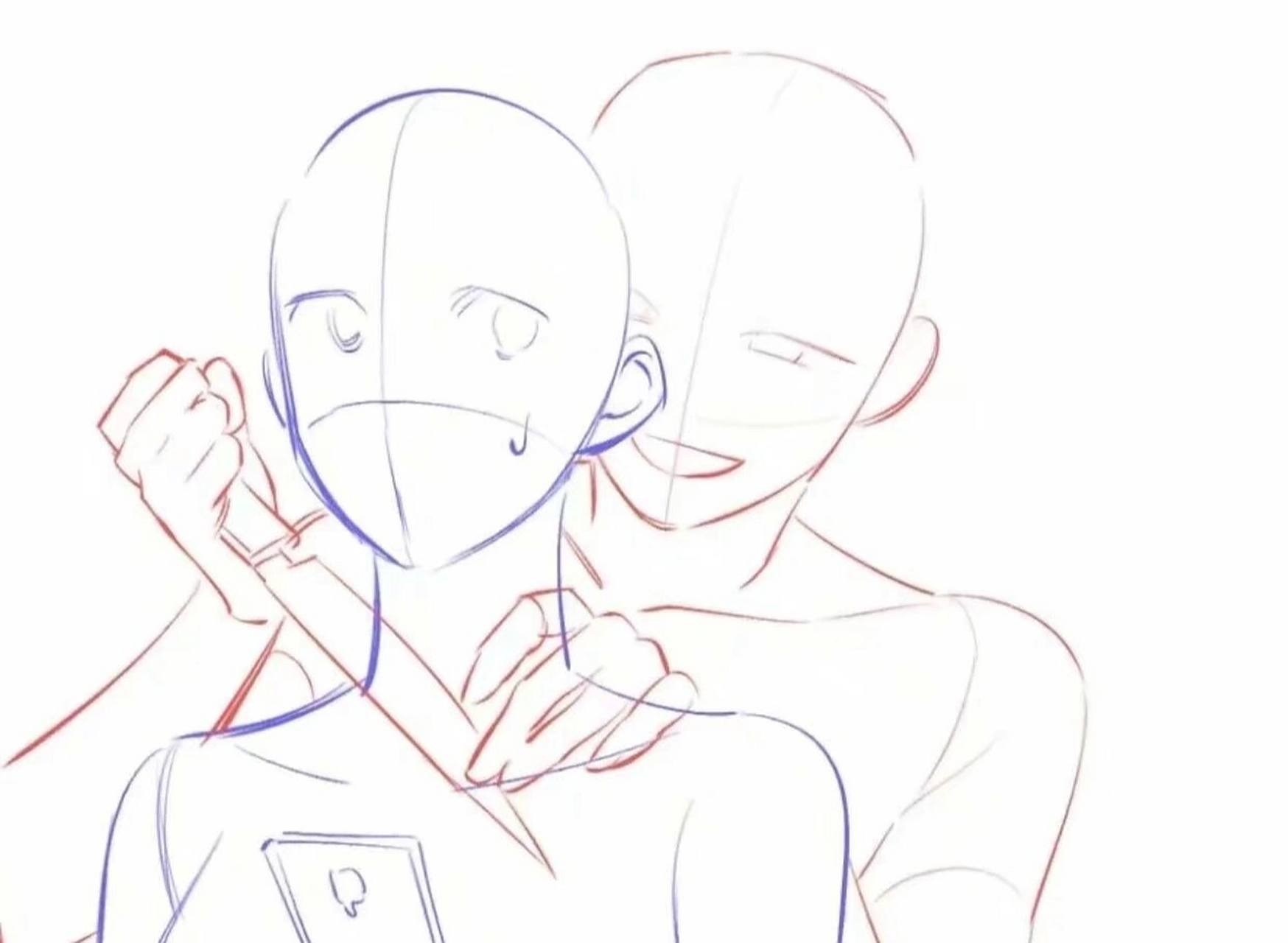 双人cp动态构图参考|绘画素材 相爱相杀,并肩作战,码住,快来产粮吧