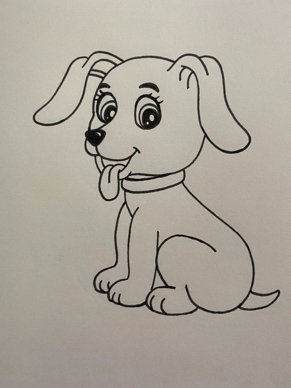 画小狗方法简笔画图片