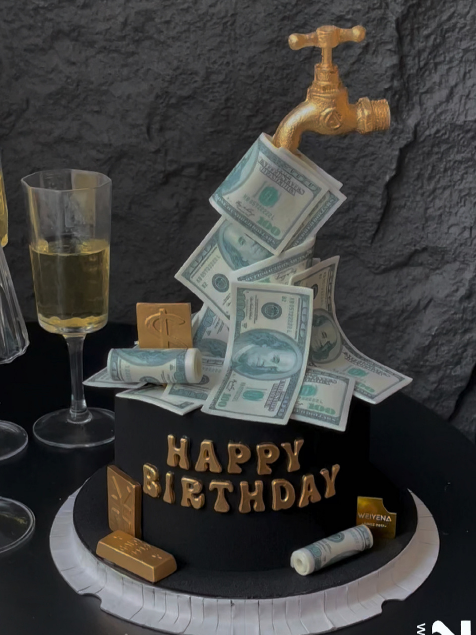 水龙头蛋糕～男士蛋糕 开开水龙头 钱钱滚滚来90